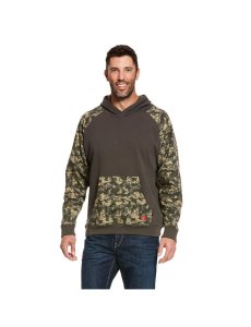 Sudadera Con Capucha Ariat FR DuraStretch Patriot Hombre Verde Oliva Camuflaje | HOTX24809