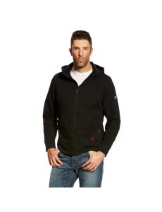 Sudadera Con Capucha Ariat FR DuraStretch Full Zip Hombre Negras | MTZI06514