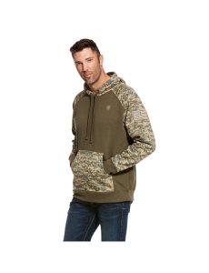 Sudadera Con Capucha Ariat Patriot Hombre Verde Oliva Camuflaje | SPTG58496