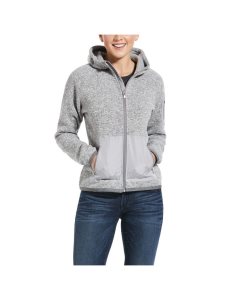 Sudadera Con Capucha Ariat Polartec Flou Full Zip Mujer Gris | UFGS90374