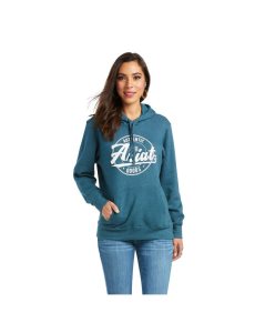 Sudadera Con Capucha Ariat REAL Arm Logo Mujer Turquesa | LRNX16052