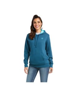 Sudadera Con Capucha Ariat REAL Arm Logo Mujer Multicolor | YQVZ10897