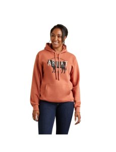 Sudadera Con Capucha Ariat REAL Branded Logo Mujer Multicolor | PJMK79804