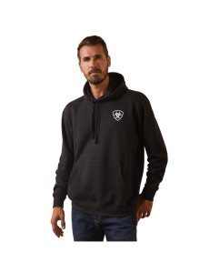 Sudadera Con Capucha Ariat Shield Mexico Hombre Negras | NWQT49187