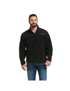 Sudaderas Ariat Basis 2.0 1/4 Zip Hombre Negras | BFVE97231