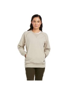 Sudaderas Ariat Rebar Workman Washed Fleece Mujer Beige | ZNJX47058