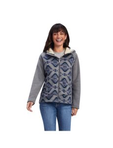 Suéteres Ariat REAL McCall Full Zip Mujer Gris | GIMK76048