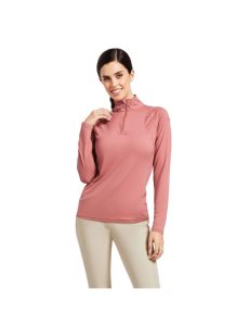 Tops Ariat Auburn 1/4 Zip Mujer Multicolor | JAYH81509