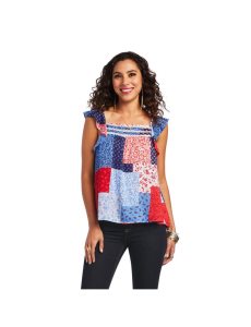 Tops Ariat Blue Note Tank Mujer Multicolor | XKZA65230