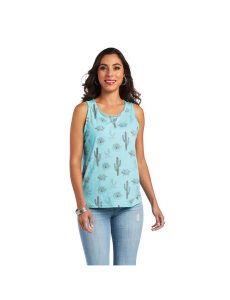 Tops Ariat Cactus Desert Tank Mujer Multicolor | JOVF32471