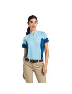 Tops Ariat Cambria Jersey 1/4 Zip Mujer Azules Azules | MNQR48093