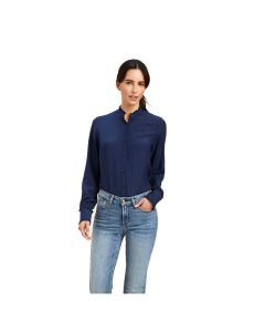 Tops Ariat Clarion Blouse Mujer Azul Marino | WRDX56374