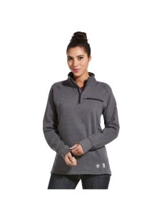 Tops Ariat FR Rev 1/4 Zip Mujer Gris | GZCP47130