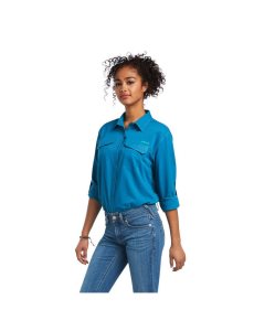 Tops Ariat Outbound VentTEK Stretch Mujer Azules | ARBV68453