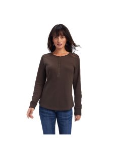 Tops Ariat REAL Henley Mujer Multicolor | KJOP51968