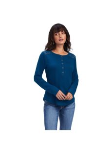 Tops Ariat REAL Henley Mujer Multicolor | TNVD58907