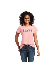 Tops Ariat REAL Kinship Tee Mujer Coral | LAFH52460