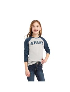 Tops Ariat REAL Zuma Baseball Niños Gris | OFEW01945