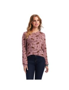 Tops Ariat Roping Mujer Multicolor | KBLW20734