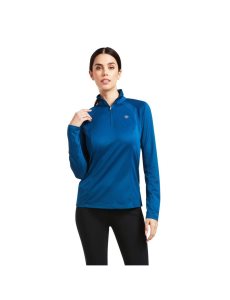 Tops Ariat Sunstopper 2.0 1/4 Zip Mujer Azules | LMPN59837