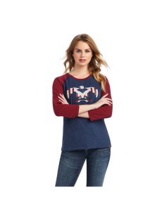 Tops Ariat Thunderbird Chimayo Mujer Azul Marino | IBME87612