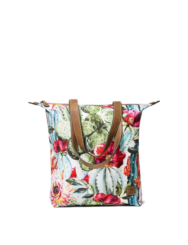 Bolsas Ariat Altas Tote Cactus Floral Mujer Multicolor | QHBA03619