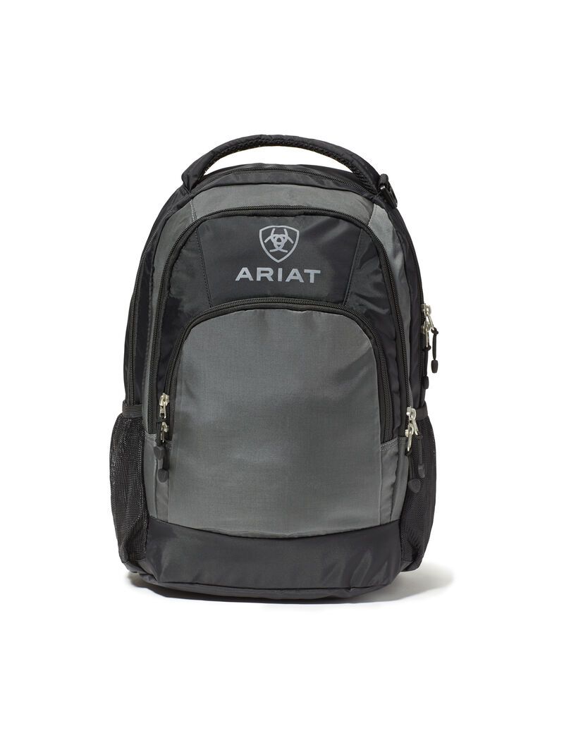 Bolsas Ariat Logo Backpack Hombre Negras | GPZM54820