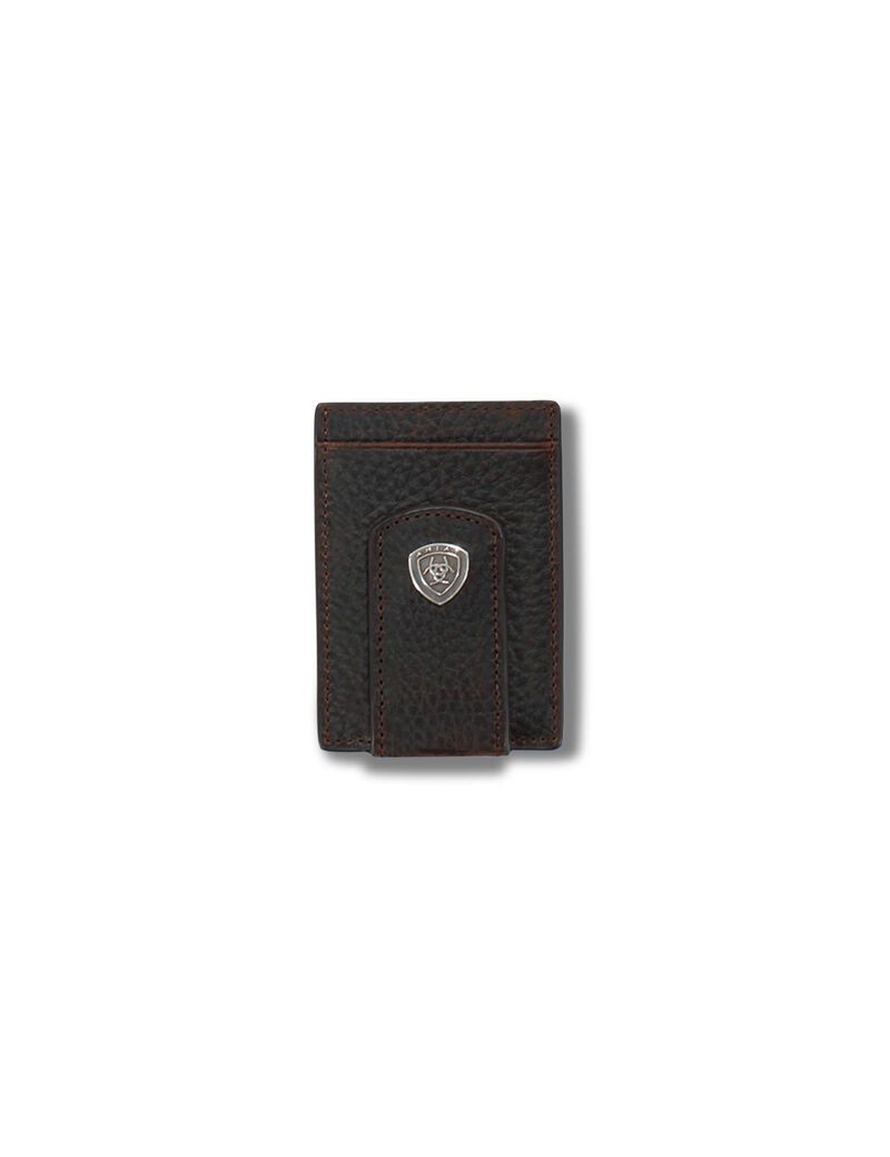 Bolsas Ariat Shield medallion card case Hombre Marrones | FPVU74680