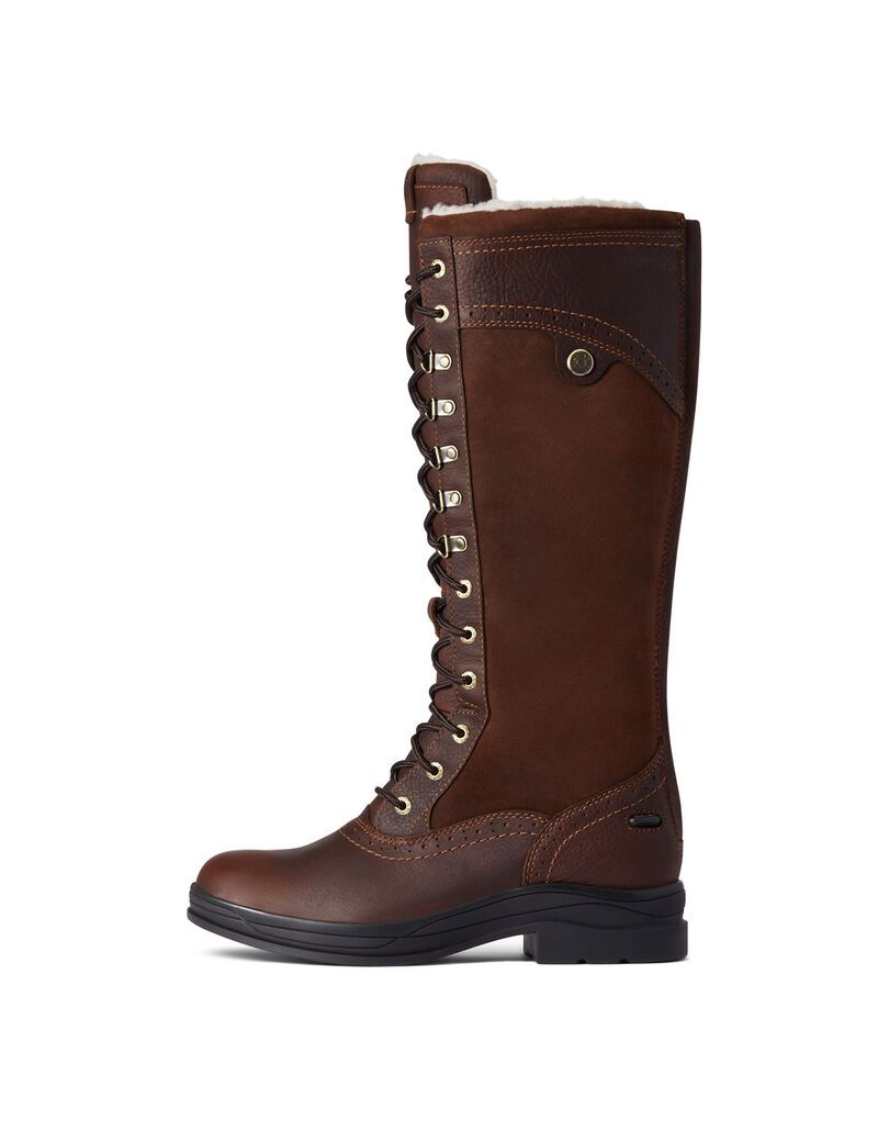 Botas De Montar A Caballo Ariat Wythburn Altas Impermeables Mujer Marrones Oscuro | IGJR96754