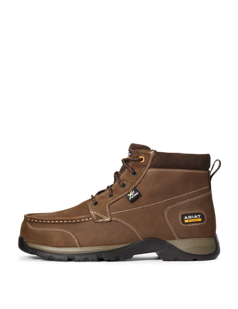 Botas De Trabajo Ariat Edge LTE Chukka MetGuard Composite Puntera Hombre Marrones Oscuro | JBOW35871