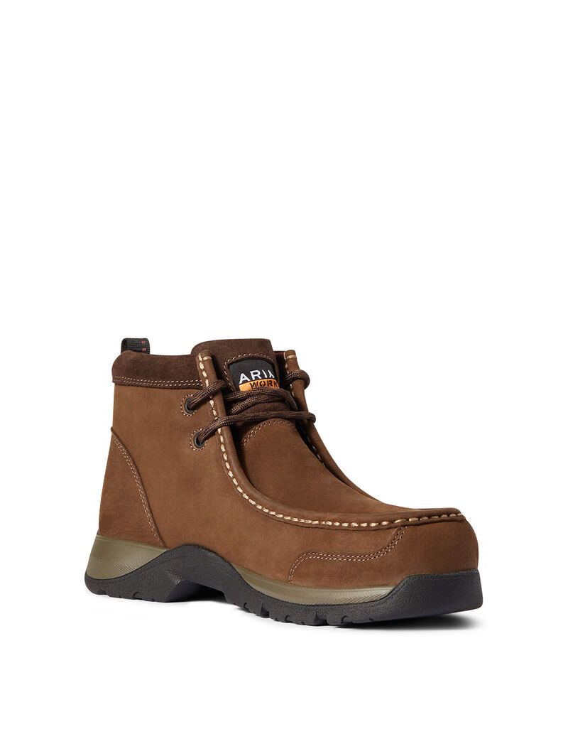 Botas De Trabajo Ariat Edge LTE Moc Composite Puntera Mujer Marrones Oscuro | ZIVO37986