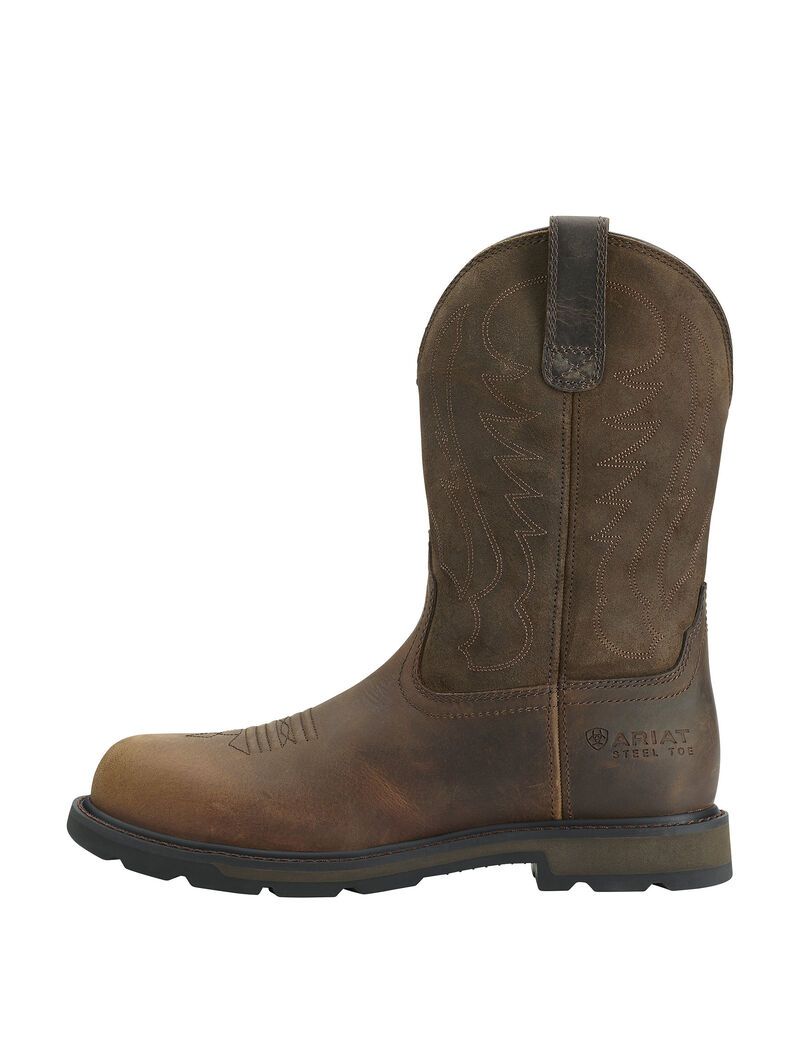 Botas De Trabajo Ariat Groundbreaker Steel Puntera Hombre Marrones | FLZG49523