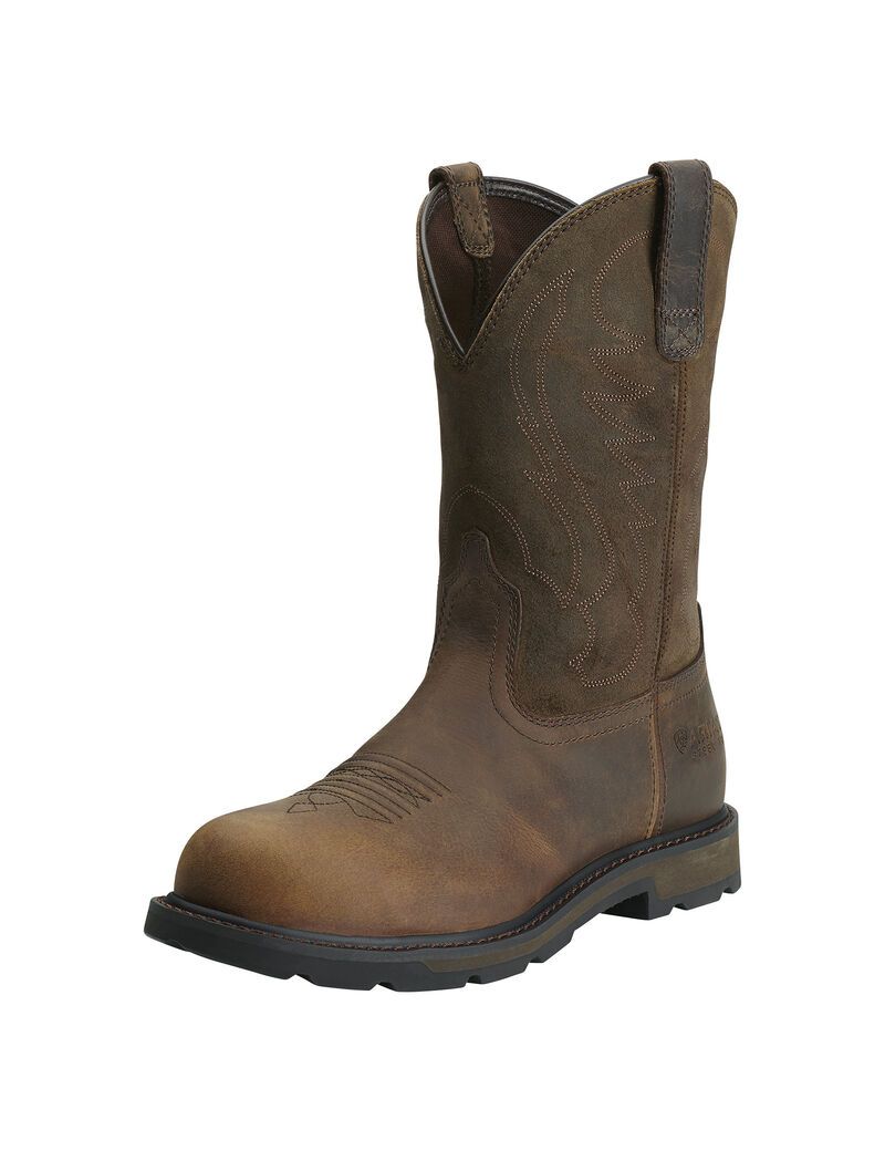 Botas De Trabajo Ariat Groundbreaker Steel Puntera Hombre Marrones | FLZG49523