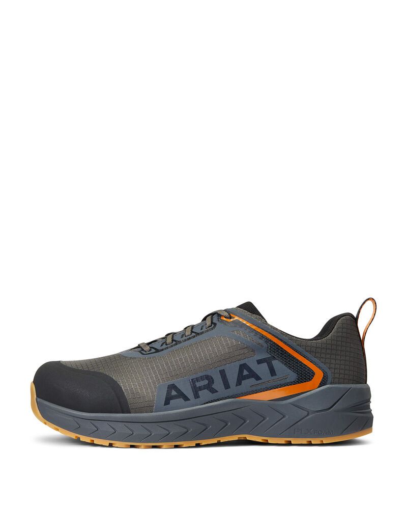 Botas De Trabajo Ariat Outpace Composite Puntera Seguridad Shoe Hombre Gris | NDBT01293