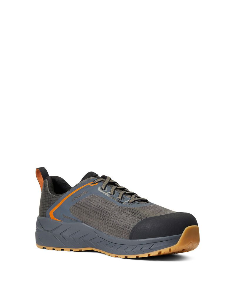 Botas De Trabajo Ariat Outpace Composite Puntera Seguridad Shoe Hombre Gris | NDBT01293