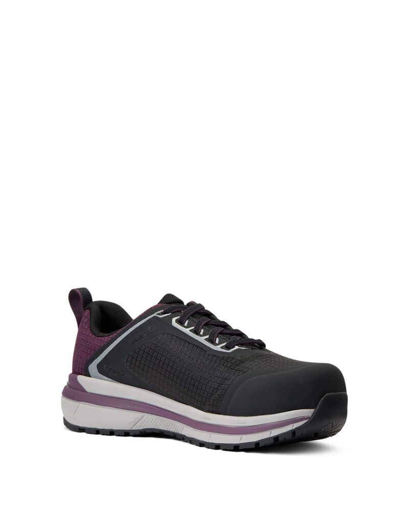 Botas De Trabajo Ariat Outpace Composite Puntera Seguridad Shoe Mujer Gris Moradas | ZEAG50793