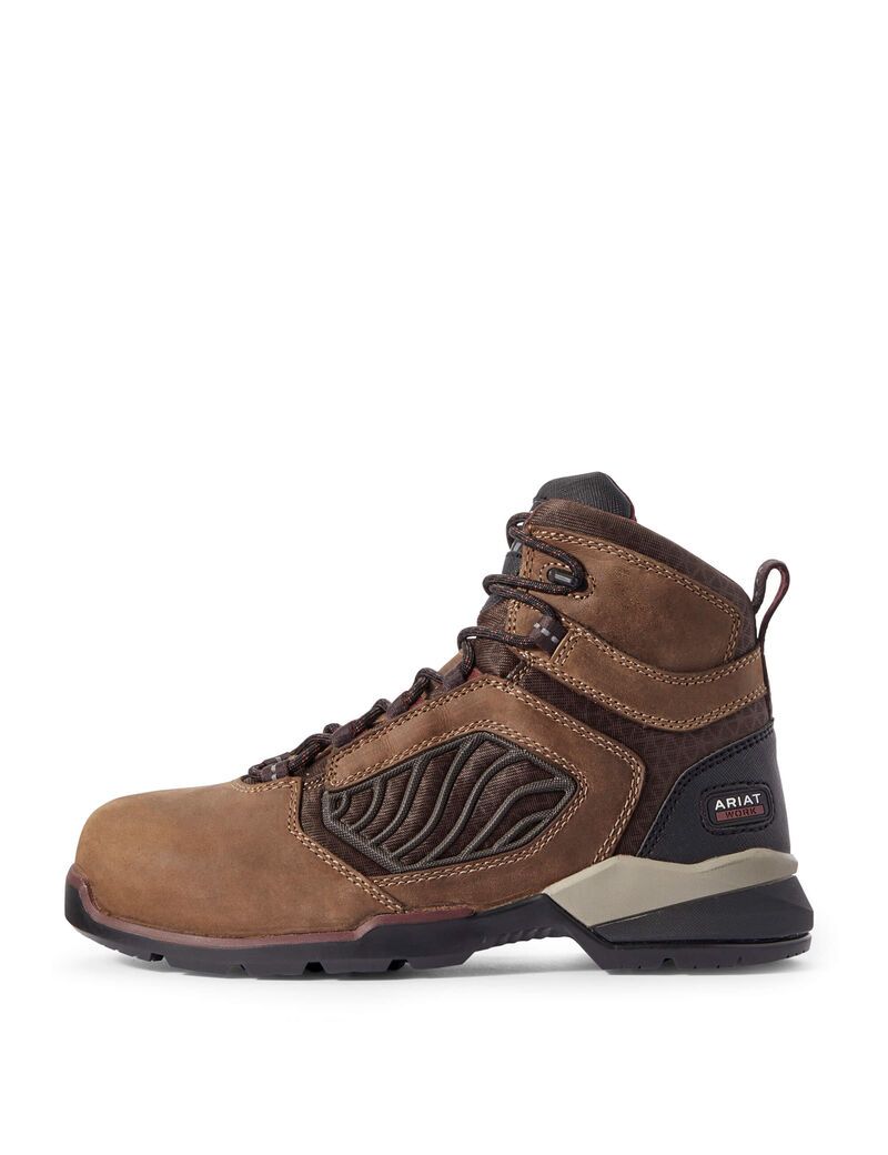 Botas De Trabajo Ariat Rebar Flex 6' Carbon Puntera Mujer Marrones | CWXF02841