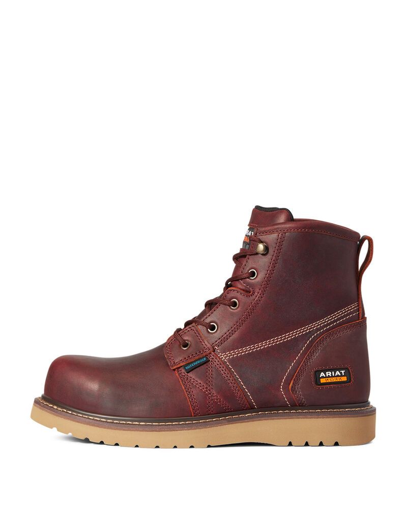 Botas De Trabajo Ariat Rebar Wedge 6' Impermeables Composite Puntera Hombre Cobra | JCWS85076