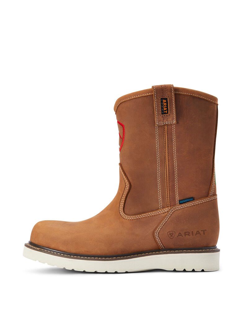 Botas De Trabajo Ariat Rebar Wedge Orgullo Mexicano Impermeables Hombre Naranjas | JKXC53497