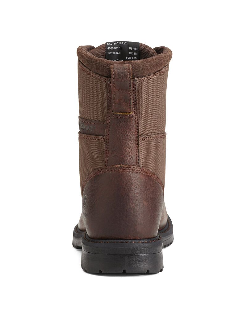 Botas De Trabajo Ariat RigTek 8' Anchos Square Puntera Composite Puntera Hombre Marrones | NTBJ06189