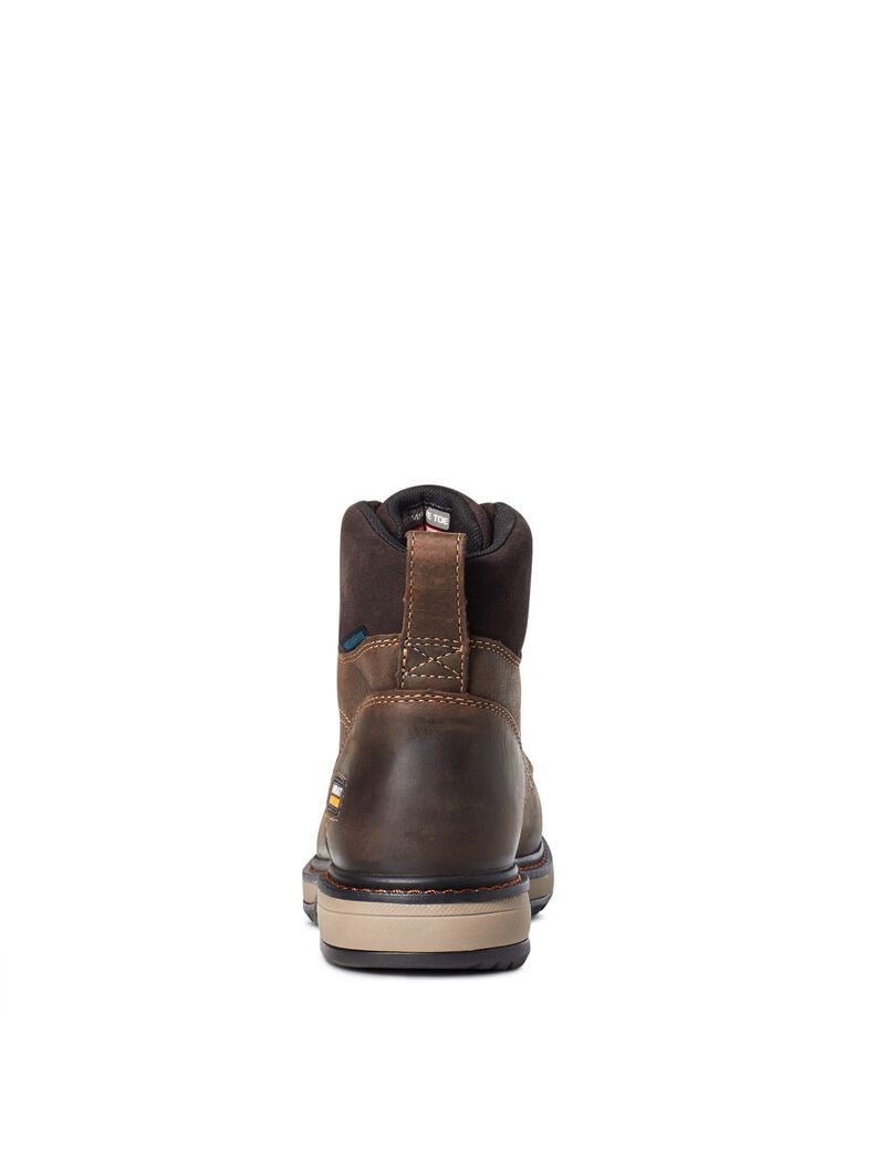 Botas De Trabajo Ariat Riveter 6' CSA Impermeables Composite Puntera Mujer Marrones Oscuro | VYBX93014