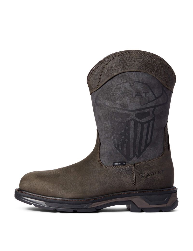 Botas De Trabajo Ariat WorkHog XT Incognito Carbon Puntera Hombre Cafe | CUMS74652