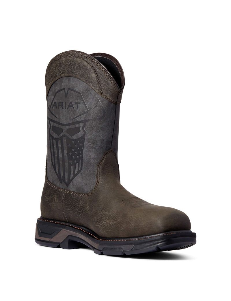 Botas De Trabajo Ariat WorkHog XT Incognito Carbon Puntera Hombre Cafe | CUMS74652