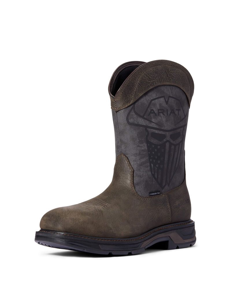 Botas De Trabajo Ariat WorkHog XT Incognito Carbon Puntera Hombre Cafe | CUMS74652