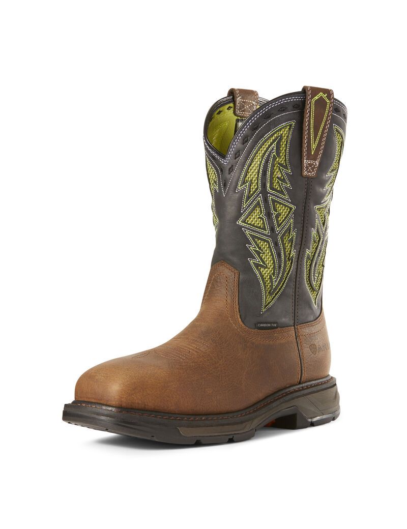 Botas De Trabajo Ariat WorkHog XT VentTEK Spear Carbon Puntera Hombre Marrones | PGID45270