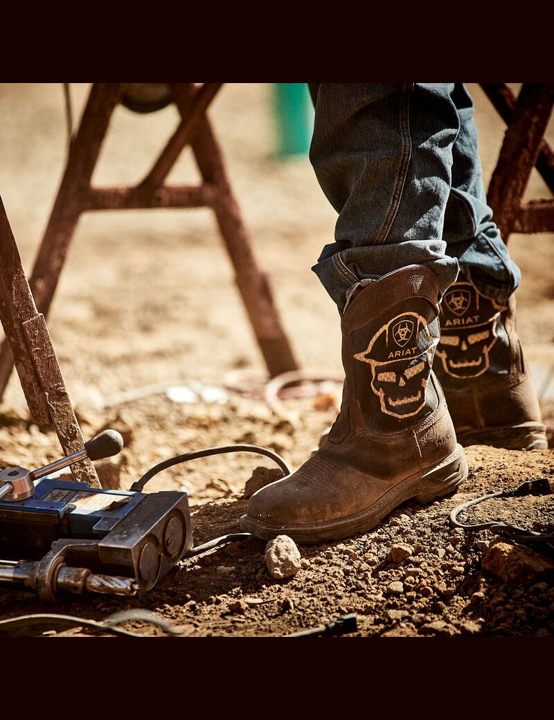 Botas De Trabajo Ariat WorkHog XT VentTEK Bold Carbon Puntera Hombre Cafe | PUYG89351