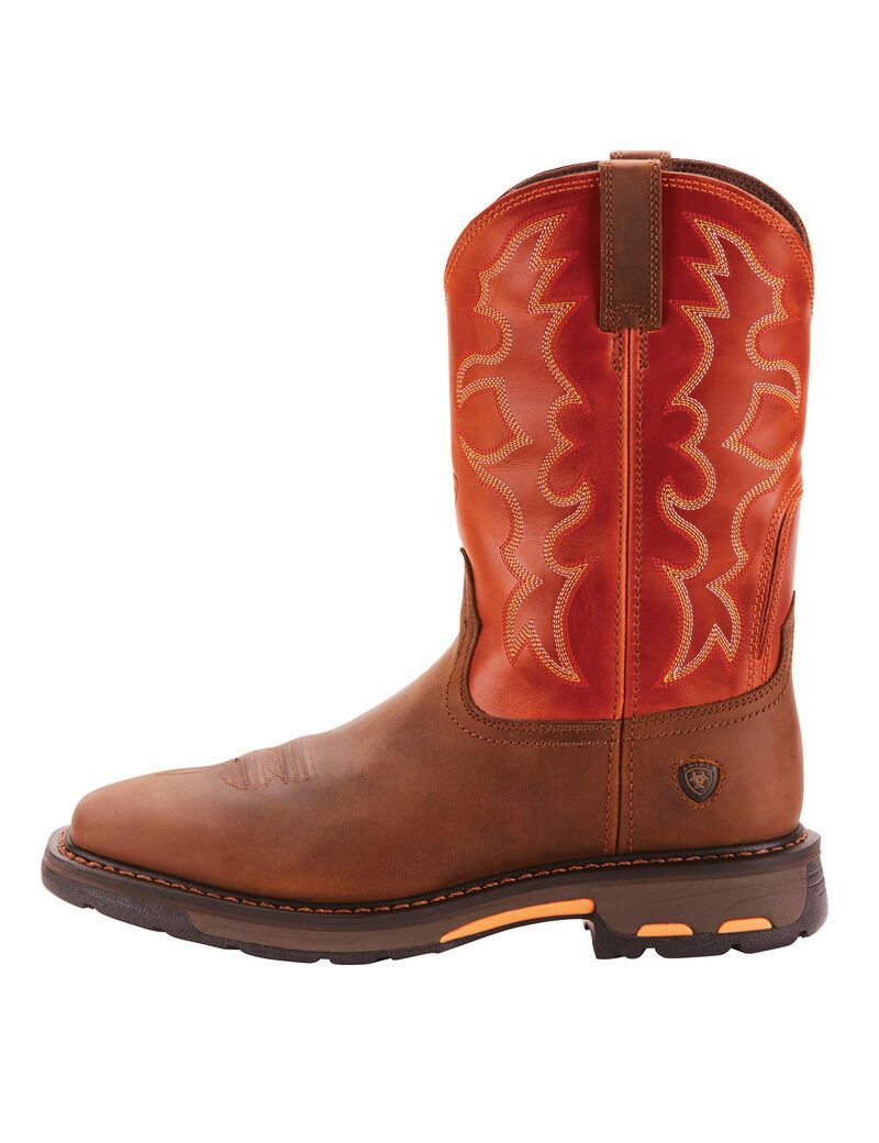 Botas De Trabajo Ariat Workhog Anchos Square Puntera Hombre Multicolor | GDSB20685