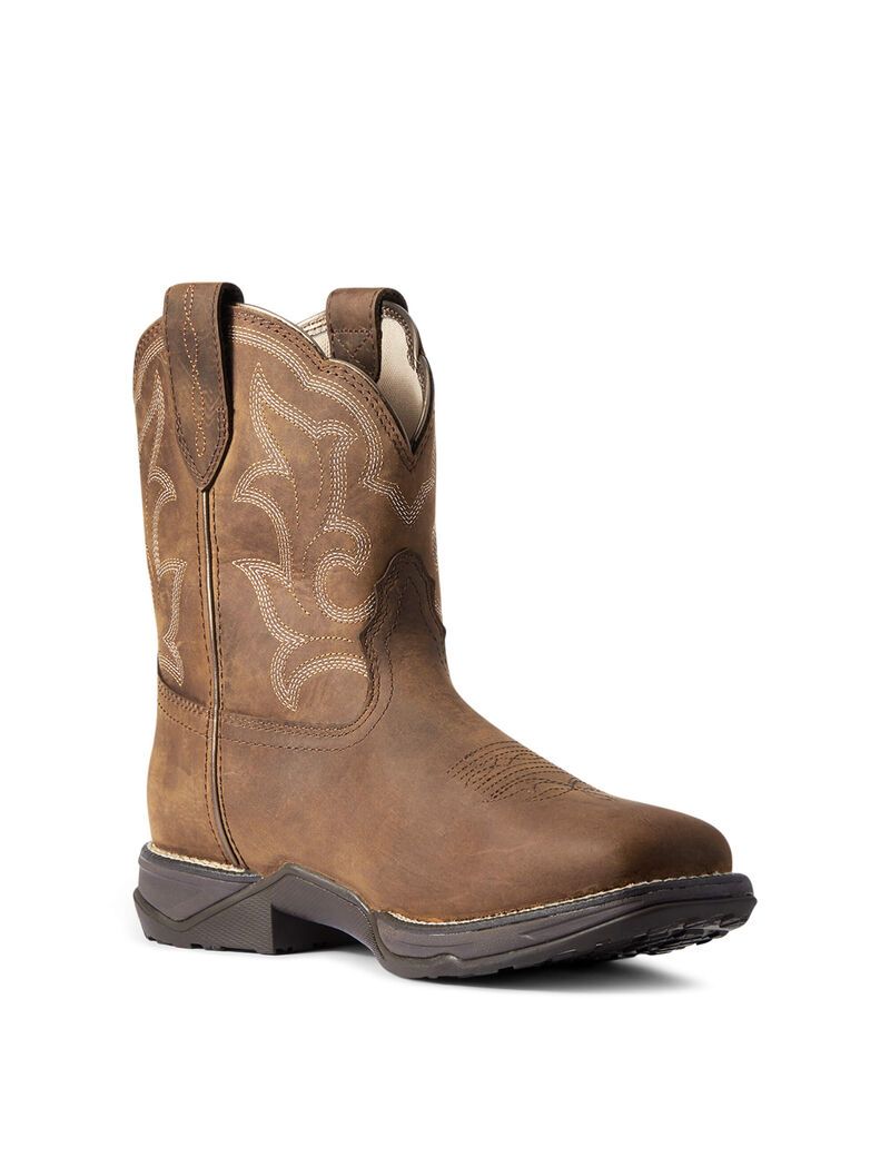 Botas Impermeables Ariat Anthem Shortie II Western Mujer Marrones | OGSC53701