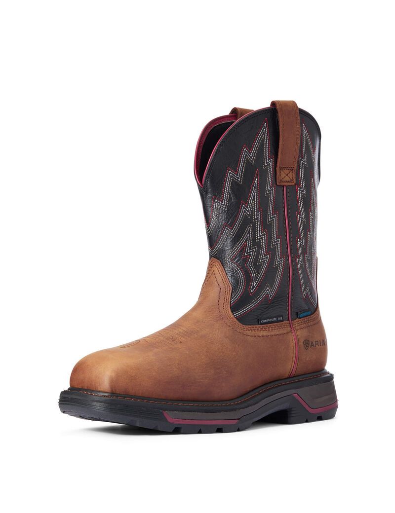 Botas Impermeables Ariat Big Rig Composite Puntera Trabajo Hombre Marrones | JOKT50391