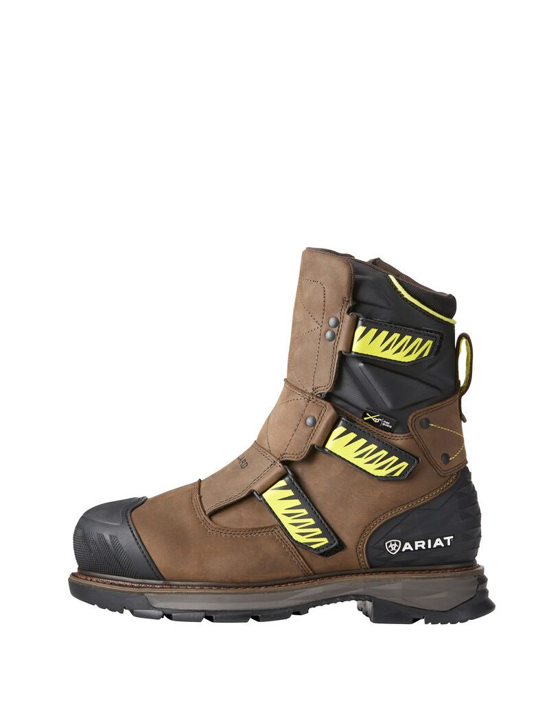 Botas Impermeables Ariat Catalyst VX 8' MetGuard Composite Puntera Trabajo Hombre Marrones | PECZ97182